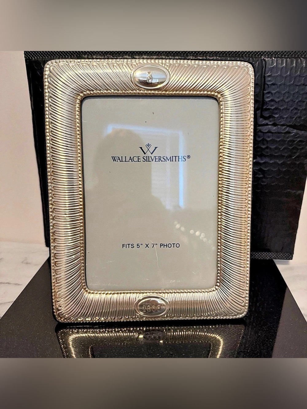 Wallace Silversmiths 2000 Silver Plated 5x7 Picture Frame